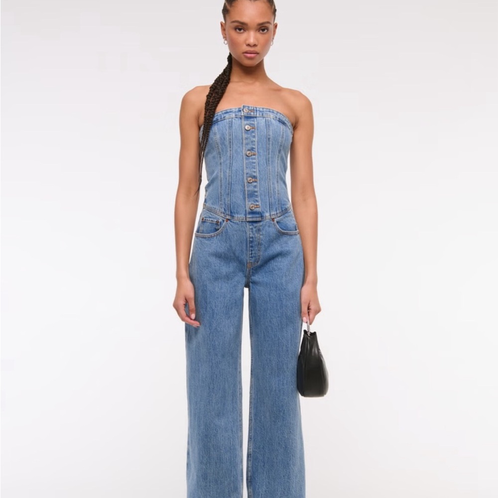 Abercrombie & Fitch Blue Women's Denim Overalls